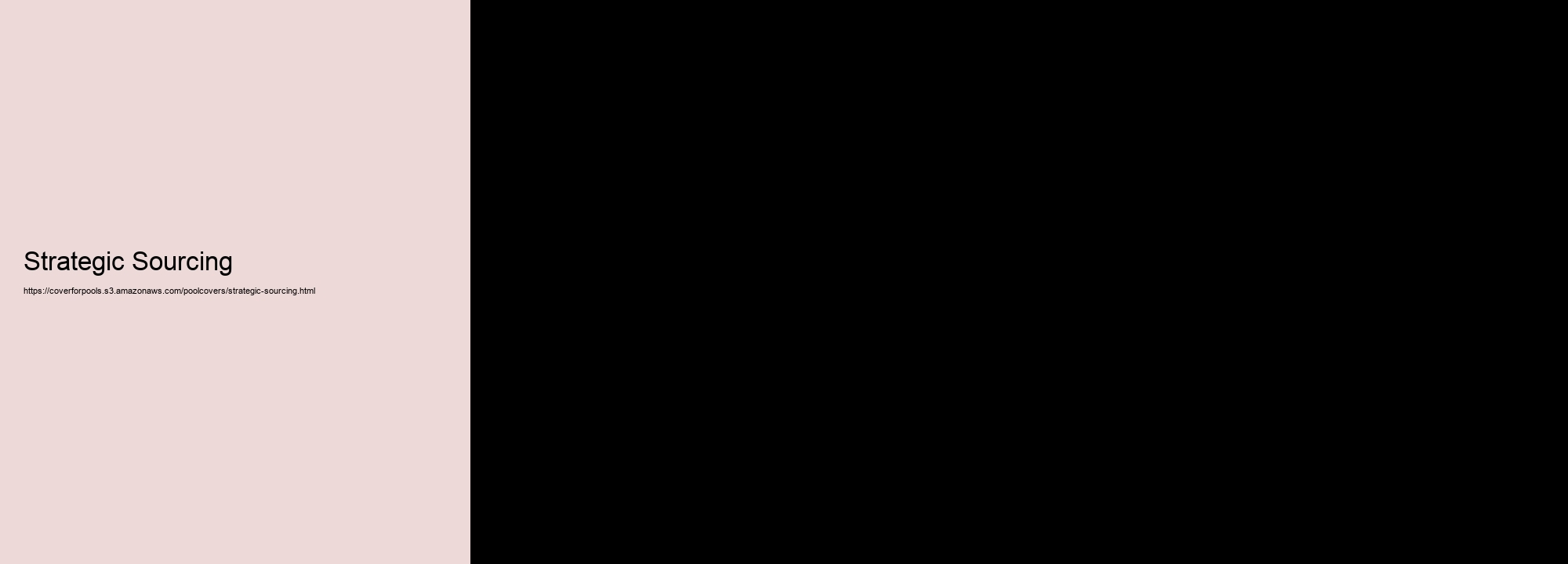 Strategic Sourcing